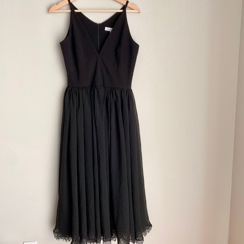 Dress the Population Alicia Black Midi Flare Dress - Picture 3 of 8